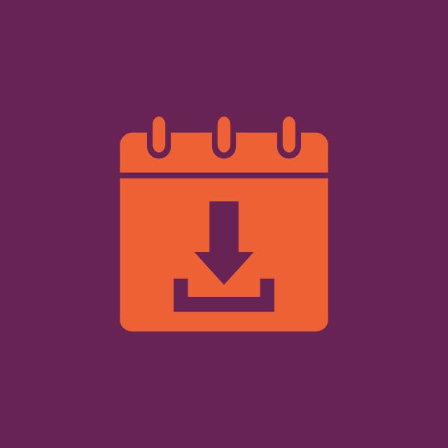 Monthly wellness goal setting calendar icon